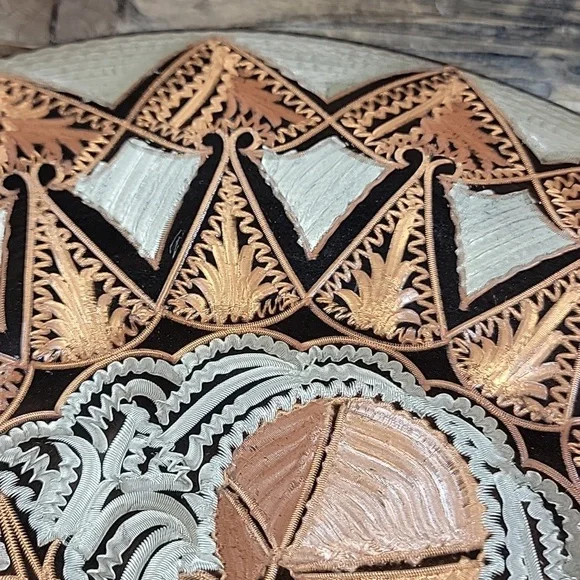 Vintage Turkish Etched Copper Plate Set - Picture 7 of 9